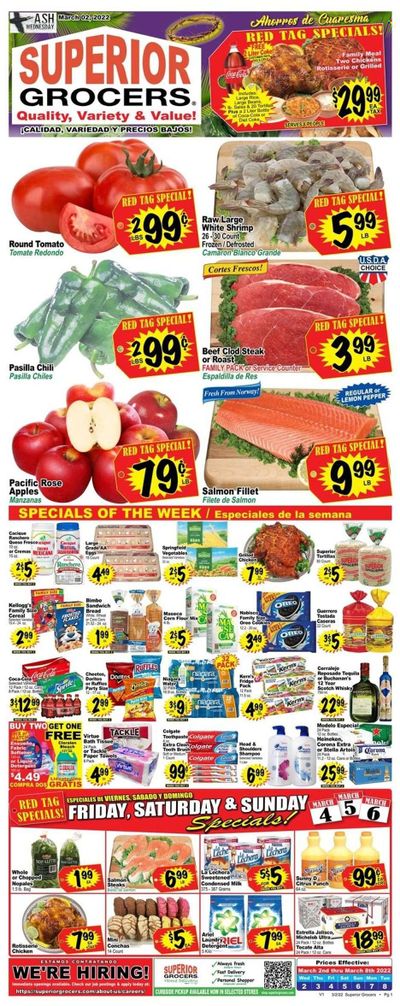 Superior Grocers (CA) Weekly Ad Flyer March 3 to March 10