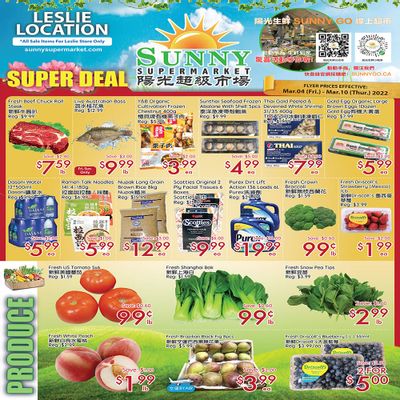 Sunny Supermarket (Leslie) Flyer March 4 to 10