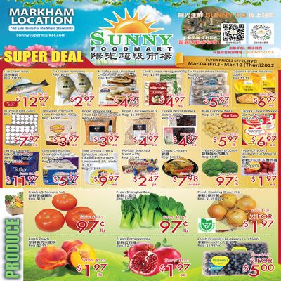 Sunny Foodmart (Markham) Flyer March 4 to 10
