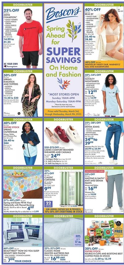Boscov's (CT, DE, MD, NJ, NY, PA) Weekly Ad Flyer March 3 to March 10
