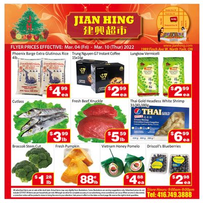 Jian Hing Supermarket (North York) Flyer March 4 to 10