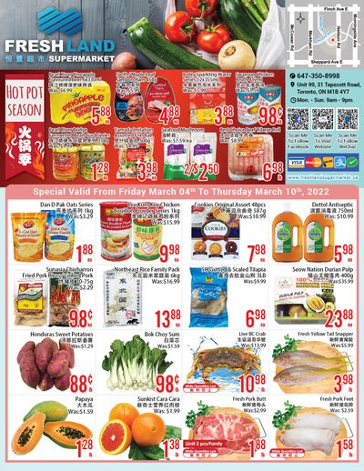 FreshLand Supermarket Flyer March 4 to 10