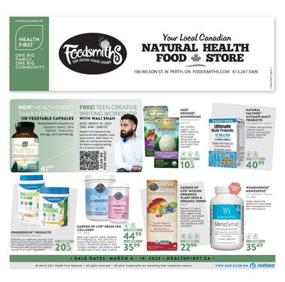 Foodsmith's Health First Flyer March 4 to 19