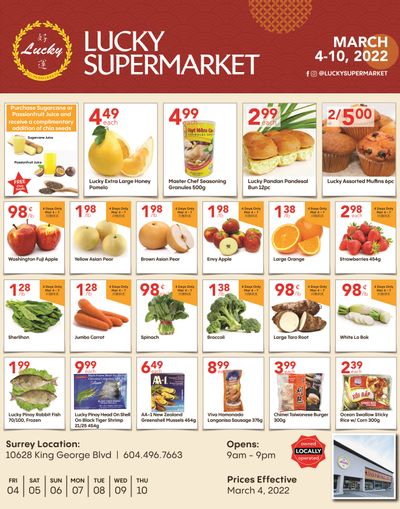 Lucky Supermarket (Surrey) Flyer March 4 to 10