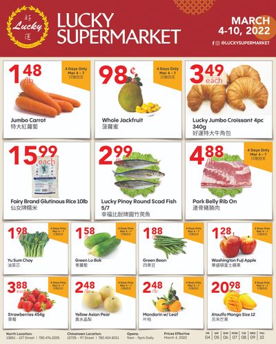 Lucky Supermarket (Edmonton) Flyer March 4 to 10
