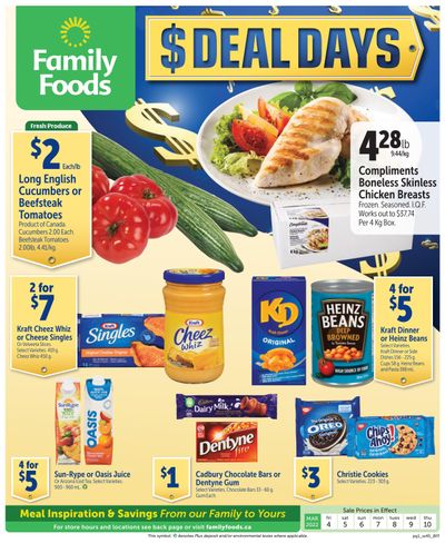 Family Foods Flyer March 4 to 10