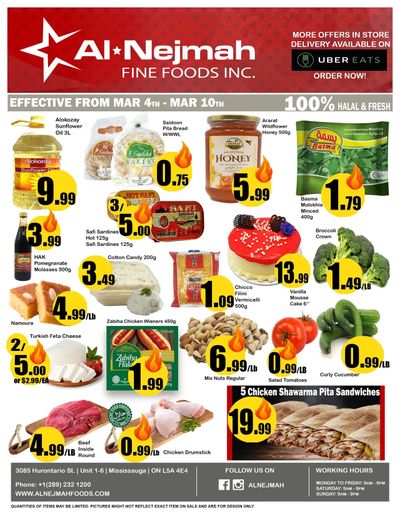 Alnejmah Fine Foods Inc. Flyer March 4 to 10