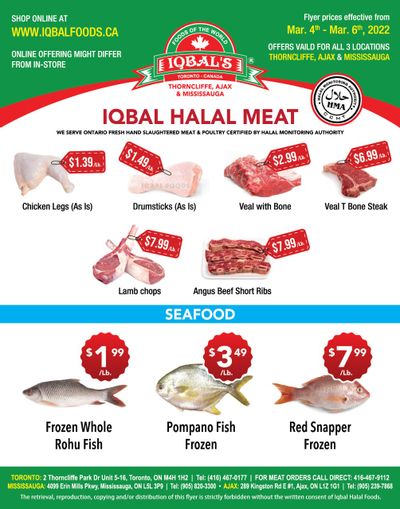 Iqbal Foods Flyer March 4 to 6