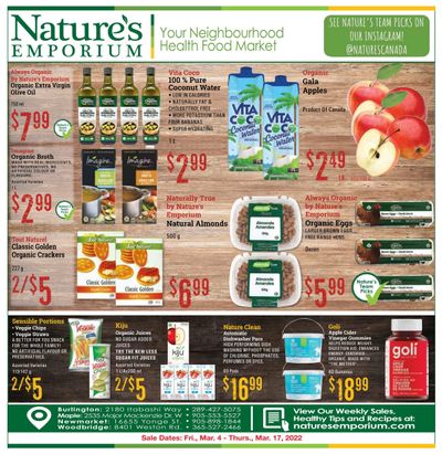 Nature's Emporium Bi-Weekly Flyer March 4 to 17