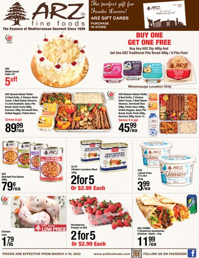 Arz Fine Foods Flyer March 4 to 10