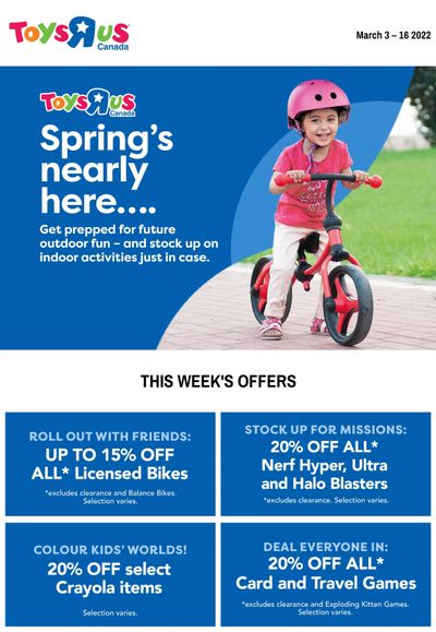 Toys R Us Flyer March 3 to 16