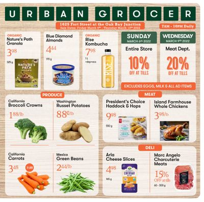 Urban Grocer Flyer March 4 to 10