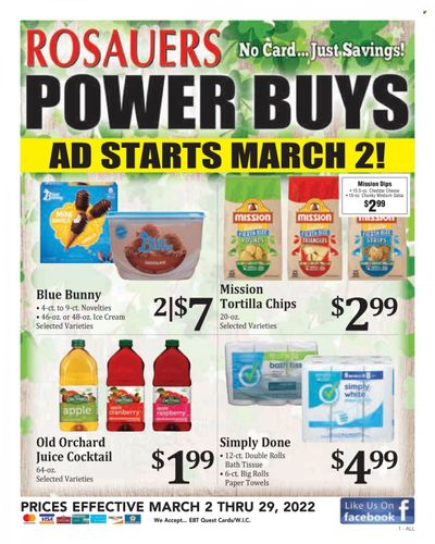 Rosauers (ID, MT, OR, WA) Weekly Ad Flyer March 4 to March 11