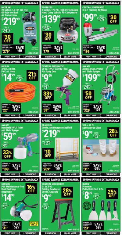 Harbor Freight Weekly Ad Flyer March 4 to March 11