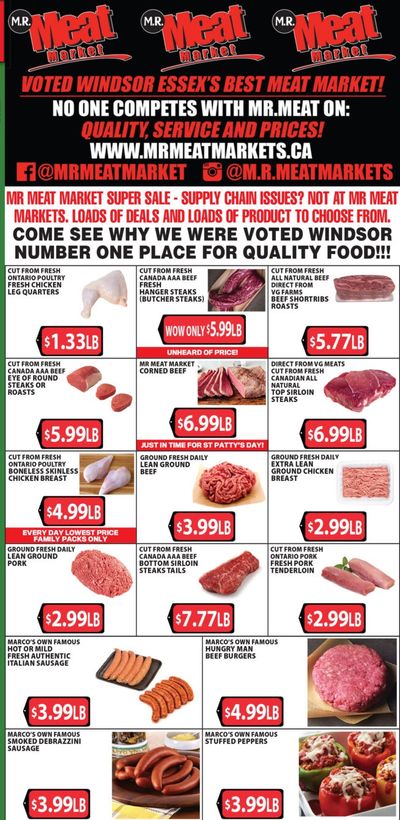 M.R. Meat Market Flyer March 5 to 10