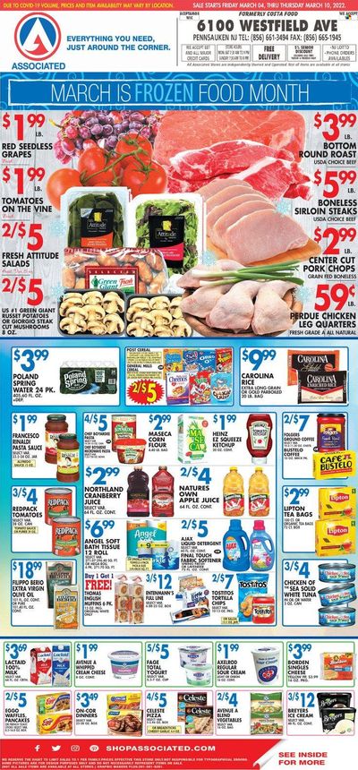 Associated Supermarkets (NY) Weekly Ad Flyer March 5 to March 12