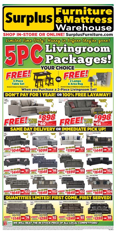 Surplus Furniture & Mattress Warehouse (Sydney) Flyer March 7 to 20 Surplus Furniture & Mattress Warehouse (Sydney) Flyer March 7 to 20