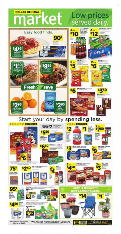 Dollar General (AL, GA, KY, LA, TN) Weekly Ad Flyer March 7 to March 14