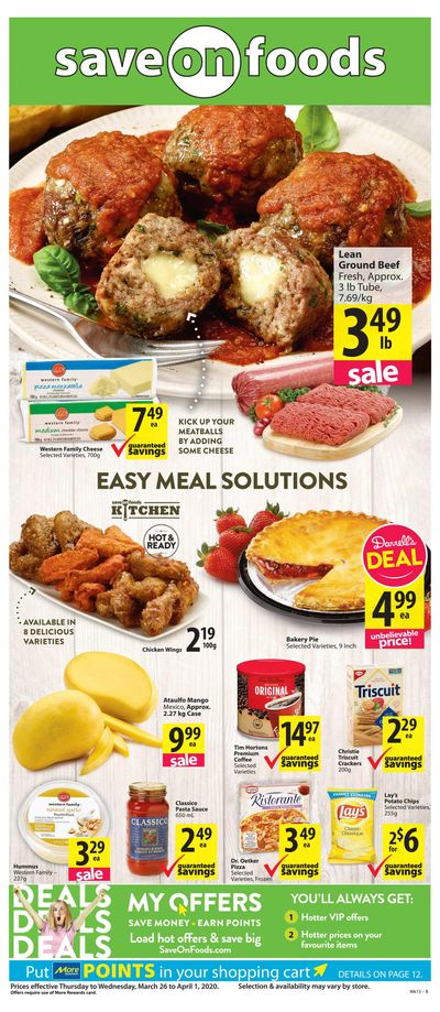 Save on Foods (AB) Flyer March 26 to April 1