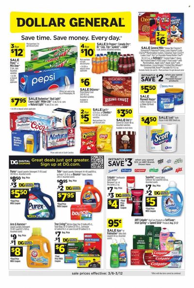Dollar General (SC) Weekly Ad Flyer March 7 to March 14