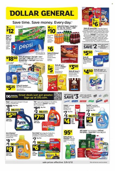 Dollar General (CA, NV) Weekly Ad Flyer March 7 to March 14