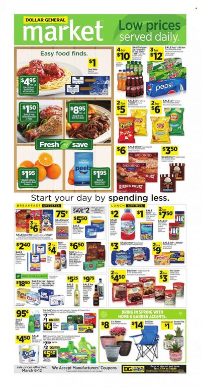 Dollar General (CA) Weekly Ad Flyer March 7 to March 14
