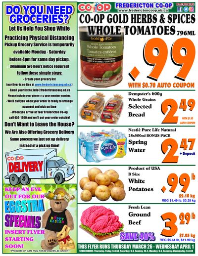 Fredericton Co-op Flyer March 26 to April 1