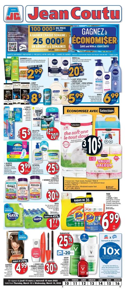 Jean Coutu (QC) Flyer March 10 to 16