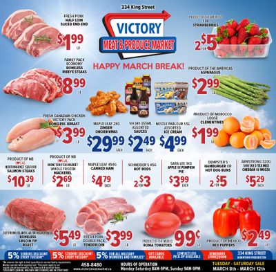 Victory Meat Market Flyer March 8 to 12
