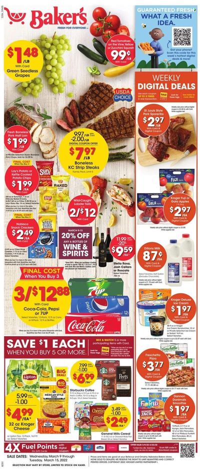 Baker's (NE) Weekly Ad Flyer March 8 to March 15
