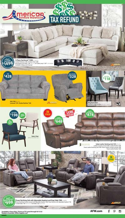American Furniture Warehouse (AZ, CO, TX) Weekly Ad Flyer March 8 to March 15