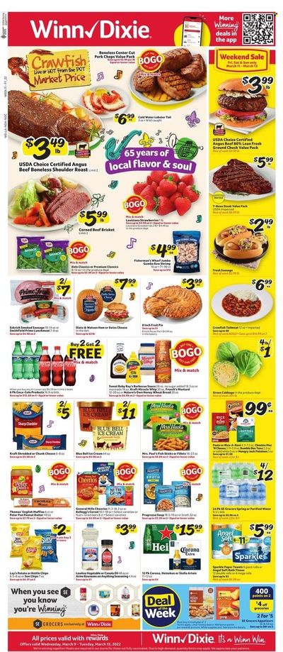 Winn Dixie (AL, FL, GA, LA) Weekly Ad Flyer March 8 to March 15