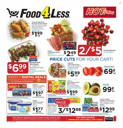 Food 4 Less (IL) Weekly Ad Flyer March 8 to March 15