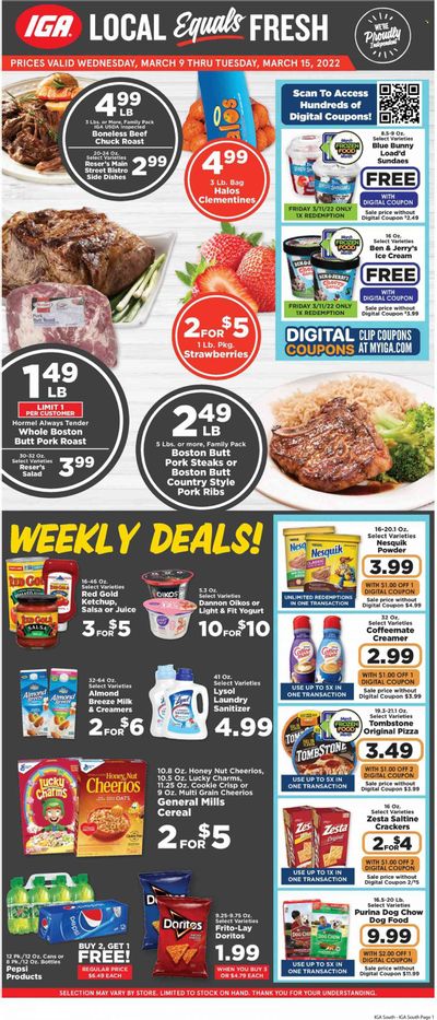 IGA Weekly Ad Flyer March 8 to March 15