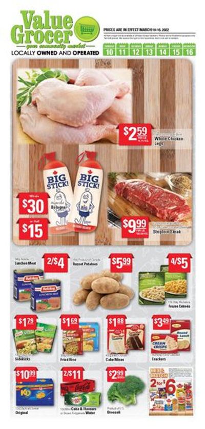 Value Grocer Flyer March 10 to 16