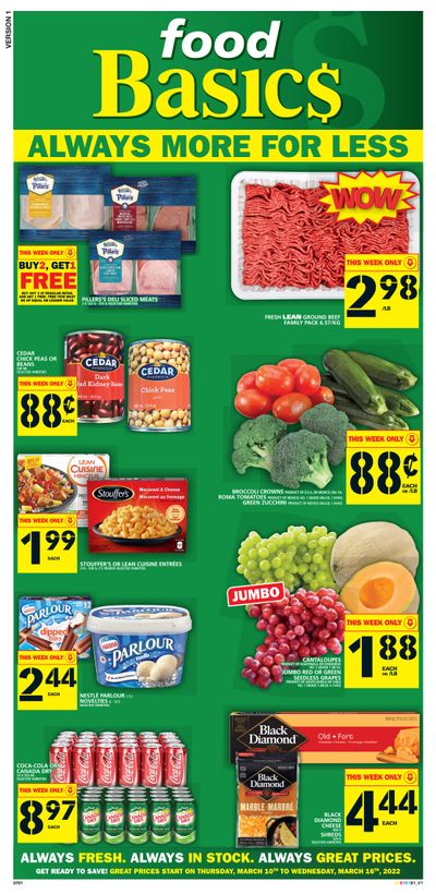 Food Basics Flyer March 10 to 16