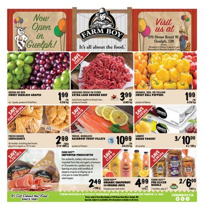 Farm Boy (Guelph) Flyer March 10 to 16