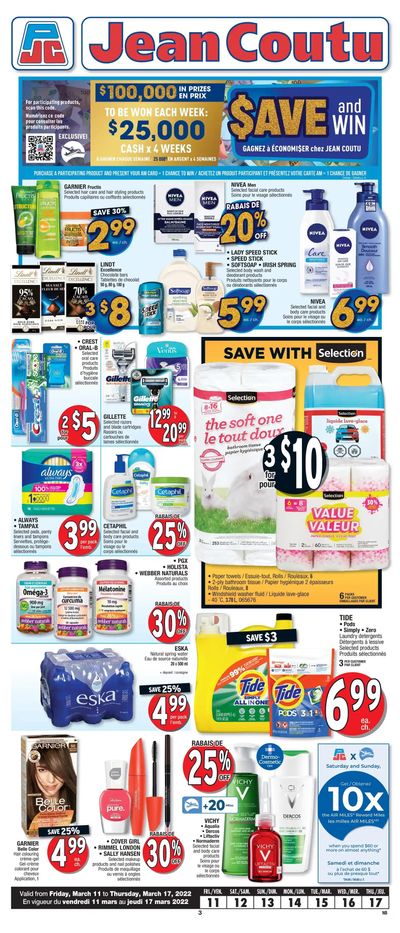 Jean Coutu (NB) Flyer March 11 to 17