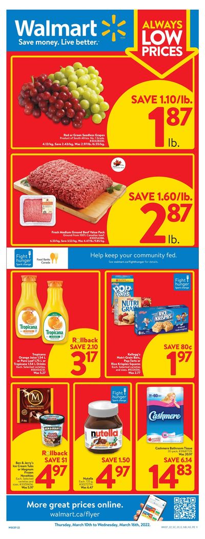 Walmart (Atlantic) Flyer March 10 to 16