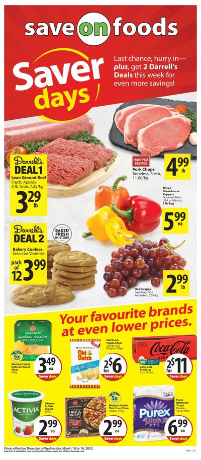 Save on Foods (AB) Flyer March 10 to 16