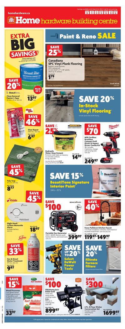 Home Hardware Building Centre (ON) Flyer March 10 to 16