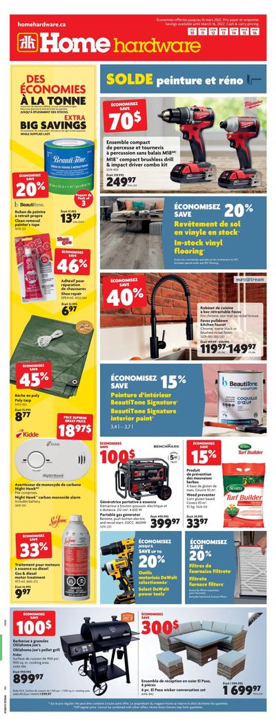 Home Hardware (QC) Flyer March 10 to 16