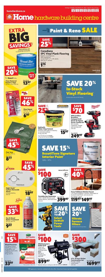 Home Hardware Building Centre (Atlantic) Flyer March 10 to 16
