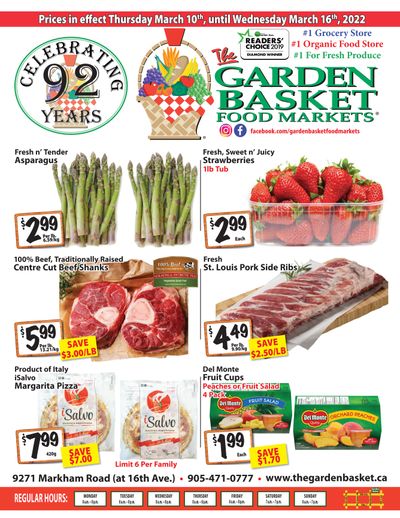 The Garden Basket Flyer March 10 to 16