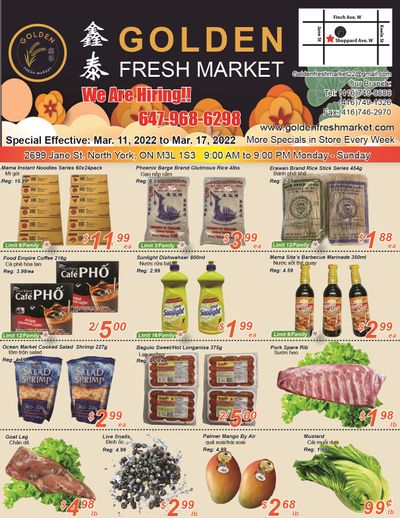 Golden Fresh Market Flyer March 11 to 17