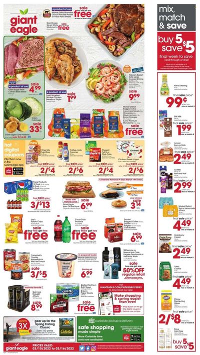 Giant Eagle (OH, PA) Weekly Ad Flyer March 10 to March 17