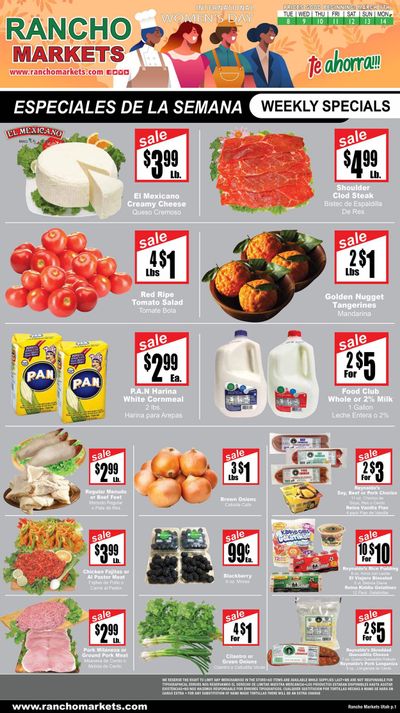Rancho Markets (UT) Weekly Ad Flyer March 10 to March 17