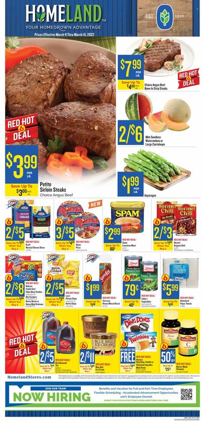 Homeland (OK, TX) Weekly Ad Flyer March 10 to March 17