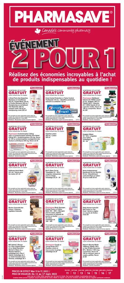 Pharmasave (NB) Flyer March 11 to 17