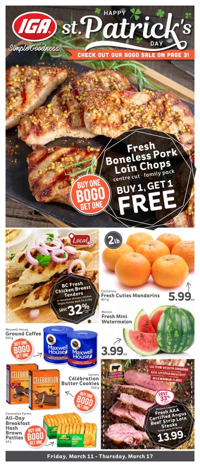 IGA Stores of BC Flyer March 11 to 17